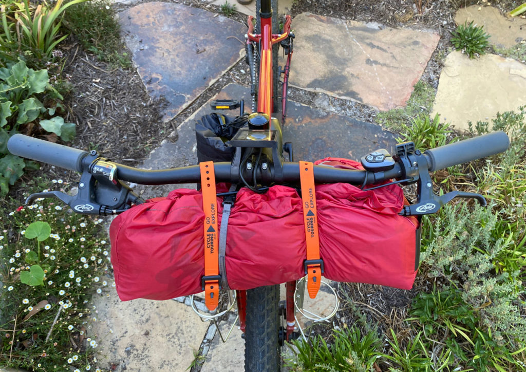 25" Voile Strap securing tent